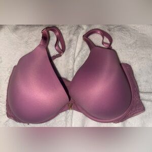 Victoria's Secret Mauve Pink Bra 38DDD uplift demi